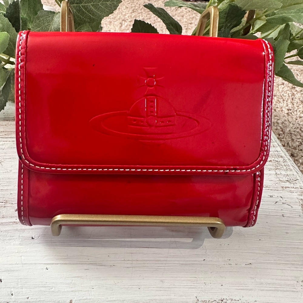 Vivienne Westwood Glossy Red Small Wallet
